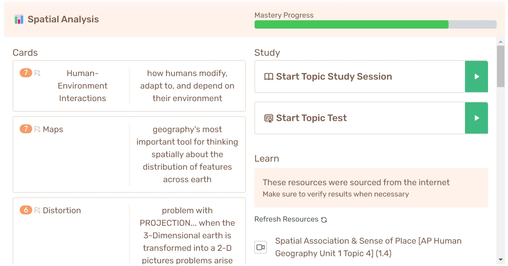 Topic Screenshot